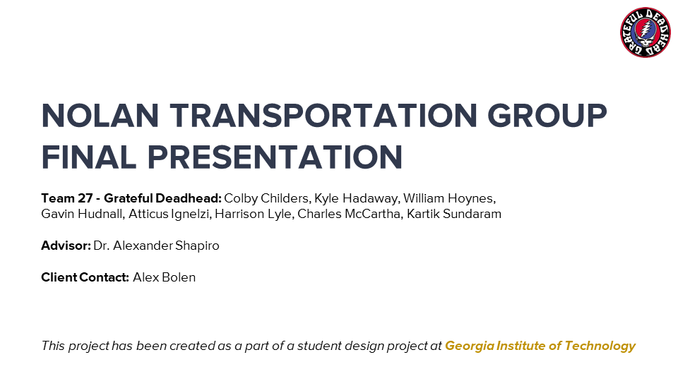 Nolan Transportation Group: Grateful Deadhead