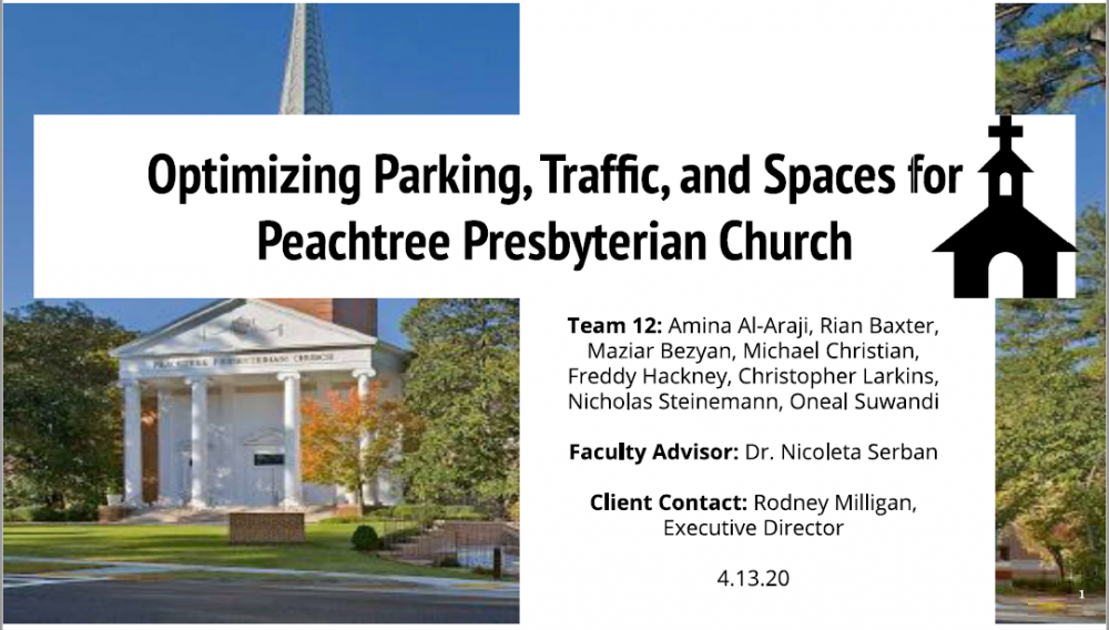 Optimizing Parking, Traffic, and Spaces for Peachtree Presbyterian Church