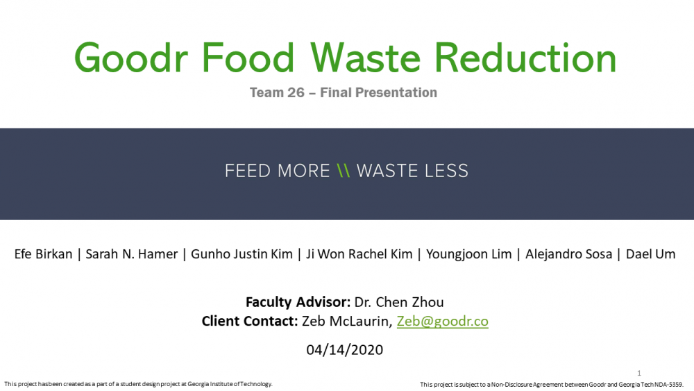 Goodr Food Waste Reduction