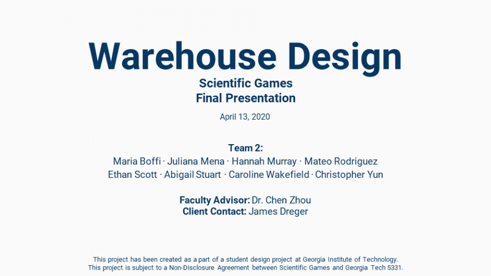Warehouse Design